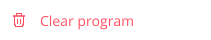 Clear program menu item